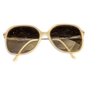 Safilo Elasta L633 White Vintage Eyeglass Frames Only 51B 140 Made in Italy